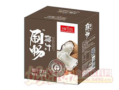 上首刷畅椰汁饮料1lx6瓶